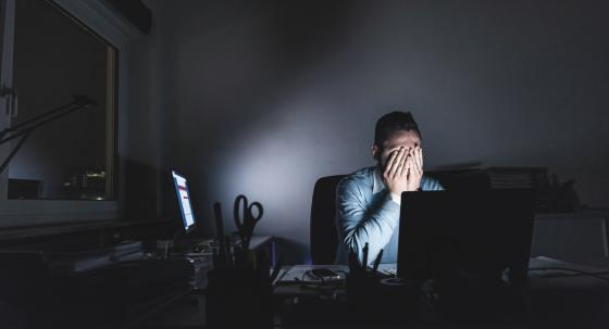 Burn-outs beginnen häufig am Arbeitsplatz